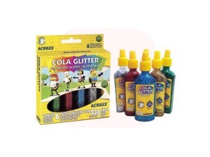 Cola com Glitter 6 cores 23g - Acrilex