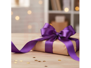 Fita de Cetim 10mm Roxa