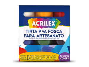 Tinta PVA Fosca 37ml – Com 6 Unidades