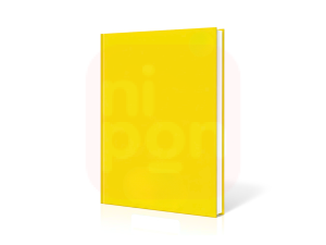 Caderno Brochura Amarelo Caligrafia Vertical – 96 Folhas